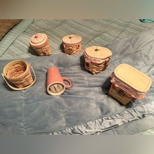 Longaberger breast cancer horizon of hope baskets and mug